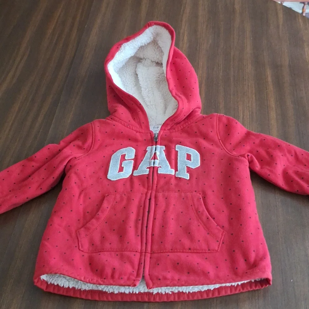 Baby Gap Fleece Lined Hoodie 12/18 months